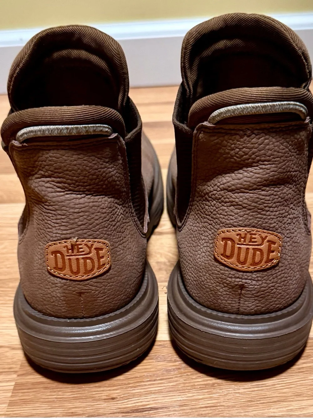 Men's Brown Slip-On Hey Dude Boots